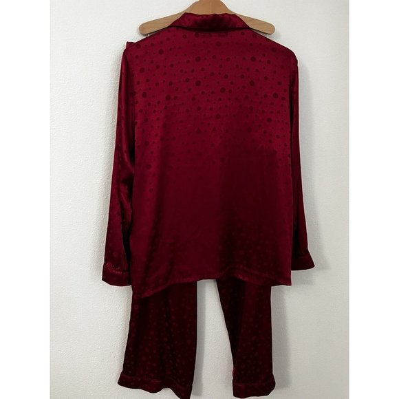 INC International Concepts Women's Notch Collar Pajama Set Satin Size XL… - Picture 6 of 10